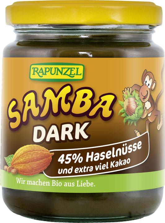 Image du produit Rapunzel Samba Dark Pâte à tartiner aux noisettes et au chocolat bio (250 g)
