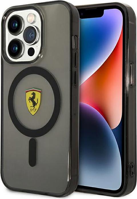 Immagine prodotto Ferrari FEHMP14XURKK Custodia rigida per iPhone 14 Pro Max 6,7" nera/nera Traslucida Magsafe (Apple iPhone 14 Pro Max)
