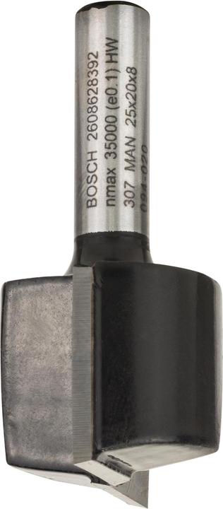 Bosch Professional Zubehör Nutfräser, 8 mm, D1 25 mm, L 19,6 mm, G 51 mm. Für Handfräsen