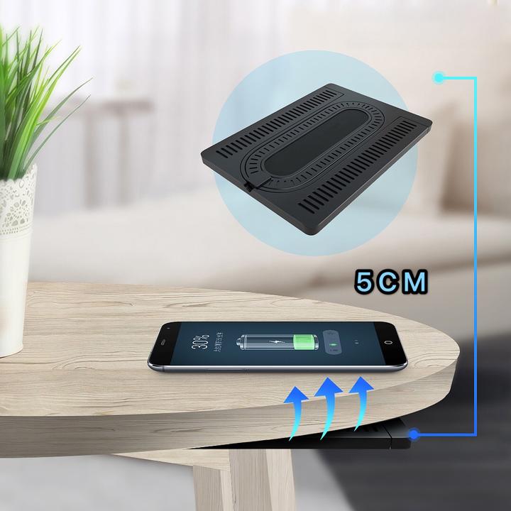 Immagine prodotto PhoneLook Stazione di ricarica wireless invisibile Ricarica wireless nascosta sotto il tavolo (10 W)