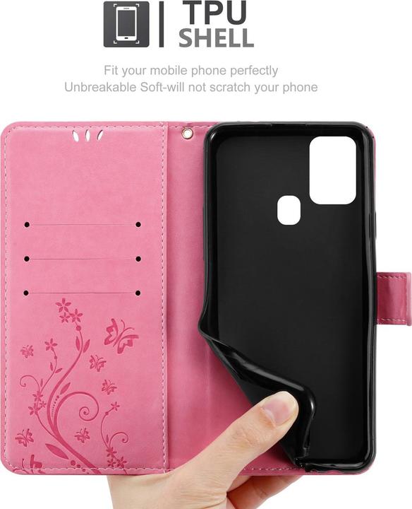 Produktbild Cadorabo Flower Book Cover (Samsung Galaxy A21s)