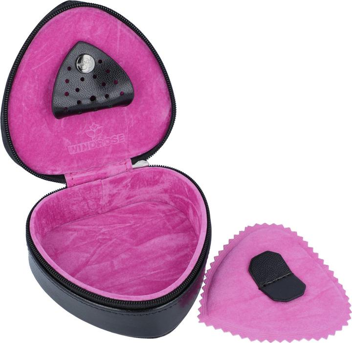 Produktbild Windrose Merino Moda Schmuckdose Leder 9 cm
