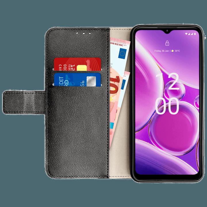 Just in Case Housse de livre en cuir noir Nokia G42 (Nokia G42)