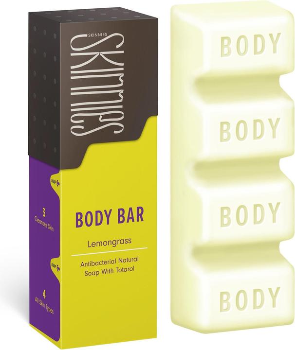 Skinnies Body Bar Lemongrass (Hard soap, 100 ml)