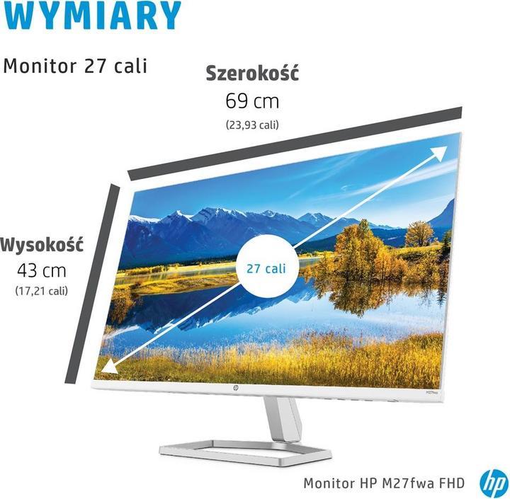 Actual product image HP M27fwa (1920 x 1080 pixels, 27")