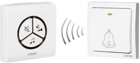 Orno WAYO AC Wireless Doorbell Network Connected Button Battery Free Learning System 25 Tones 80m