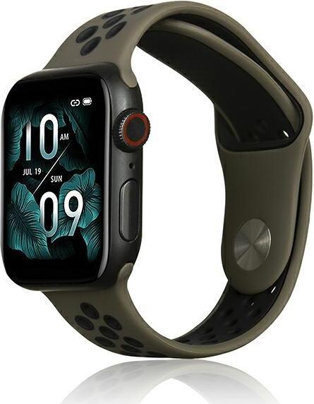 Produktbild Beline pasek Apple Watch Sport Silicone 384041mm br?zowo-czarny brownblack (Kunststoff, Silikon)