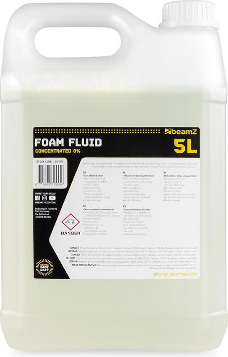 Actual product image BeamZ Foam fluid (Snow fluid)