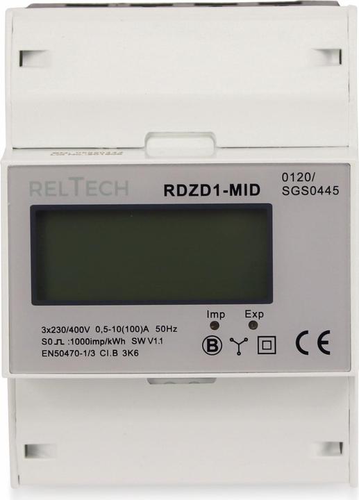 Produktbild Reltech Drehstomzähler RDZD1-MID