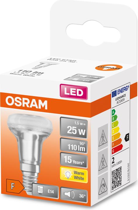 Produktbild Osram Led Star R39 (E14, 25 W, 110 lm, 1 x, F)