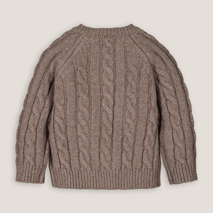 Produktbild La Redoute Collections Rundhalspullover mit Zopfmuster (74)