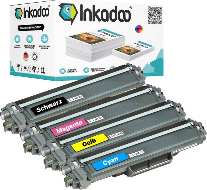 Actual product image Inkadoo Kompatibel Toner für Brother MFC-L 3710 CW (M, FC, Y, C)