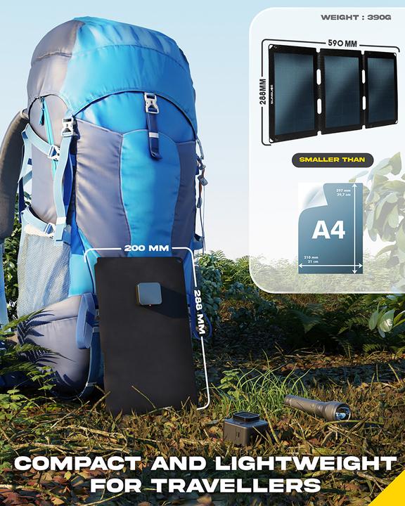Produktbild Sunslice Tragbares Solarpanel "Fusion Flex 18" (18 W, 0.39 kg)