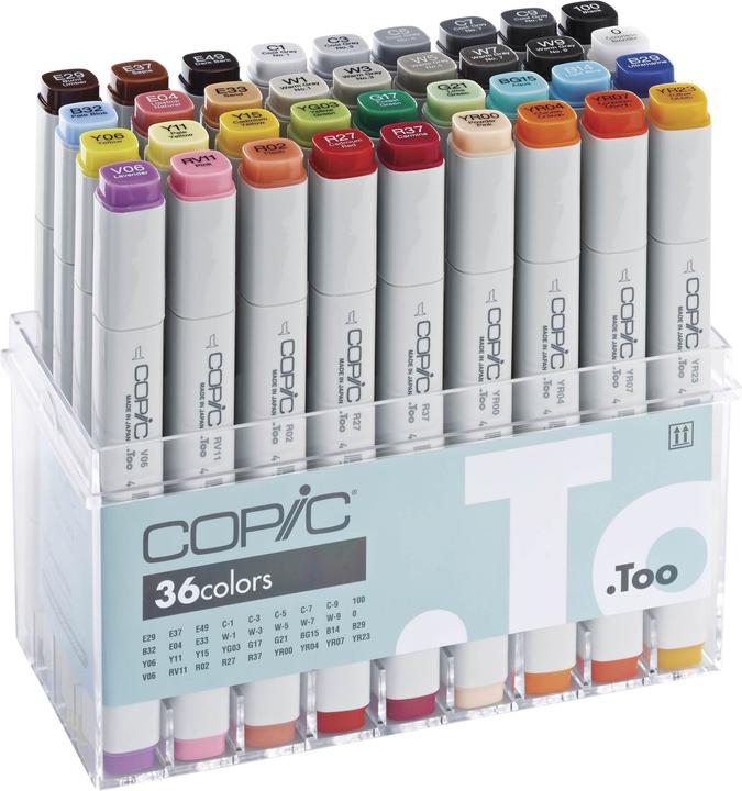 Produktbild Copic Basis Set (Grau, 7 mm, 36 x)