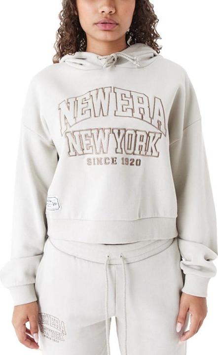 Produktbild New Era Ladies Cropped Fleece Hoody stone beige - L (L)