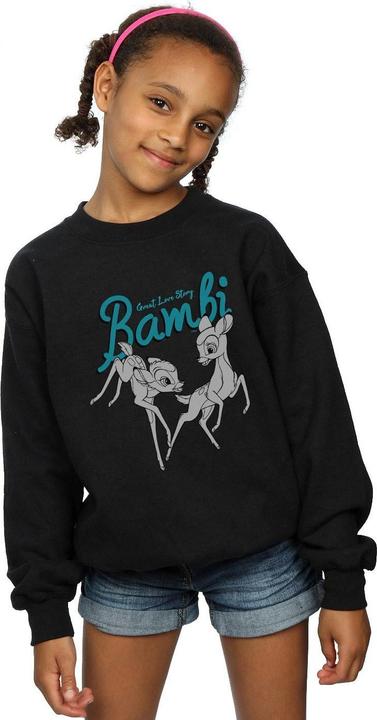Actual product image Disney Girls Bambi Great Love Story Sweatshirt (116)