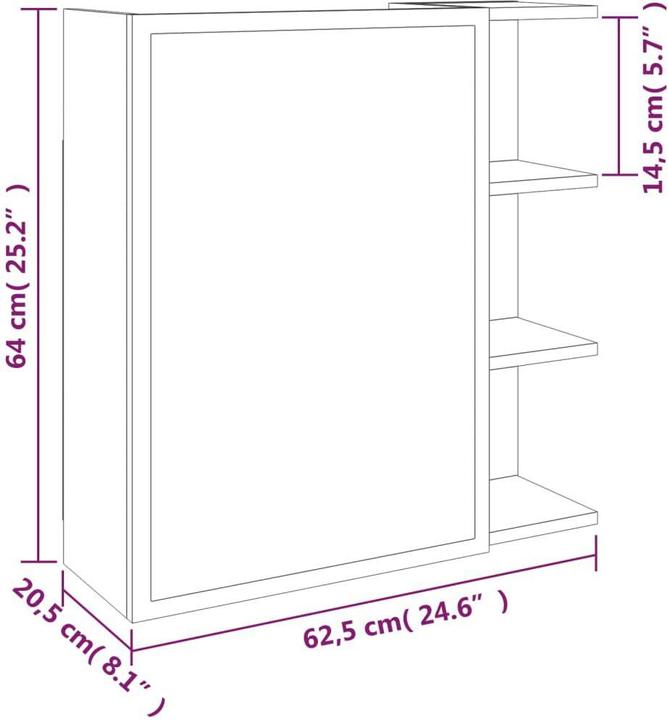 Actual product image VidaXL Brigite (62.5 x 20.5 x 64 cm)