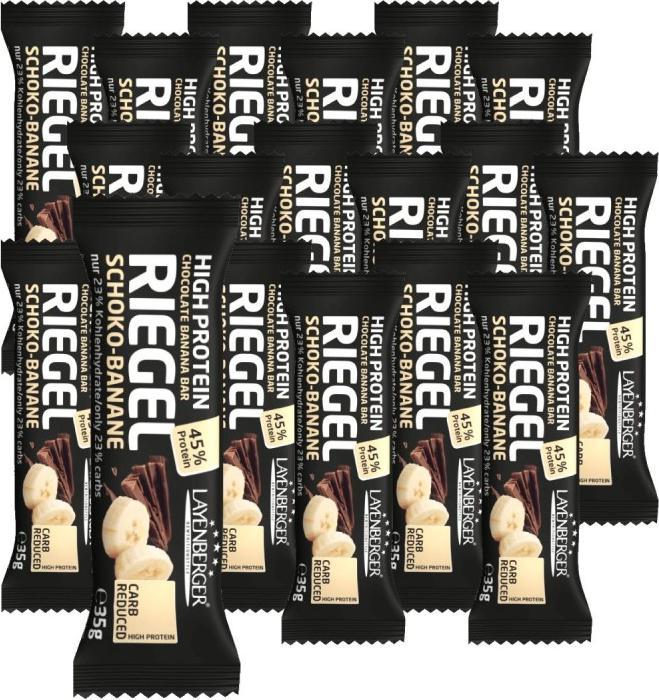 Produktbild Layenberger High Proteinriegel (Banane, Schokolade, 18 Stk., 630 g)