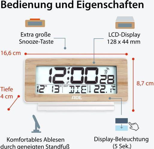 Produktbild ADE Digitalwecker