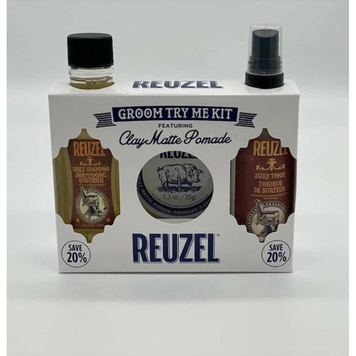 Actual product image Reuzel Try Groom kit - Clay Matte (Hair care set)
