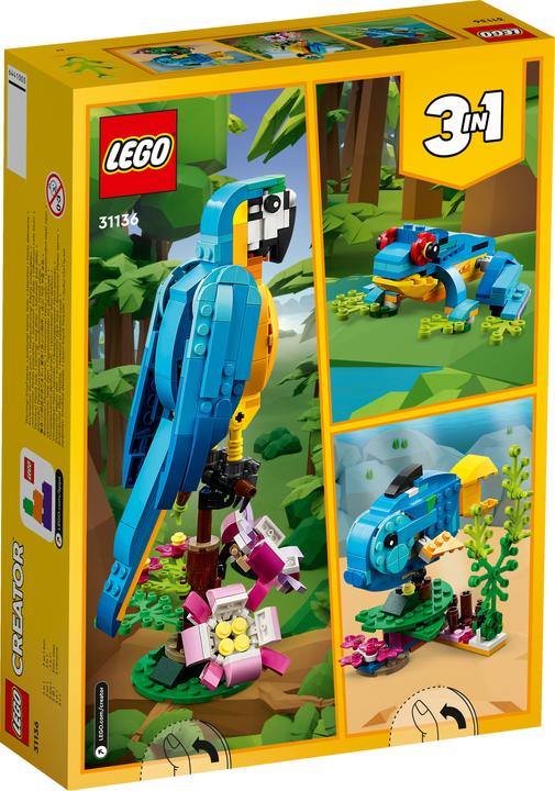Actual product image LEGO 31136 Exotic parrot (31136, LEGO Creator 3-in-1)