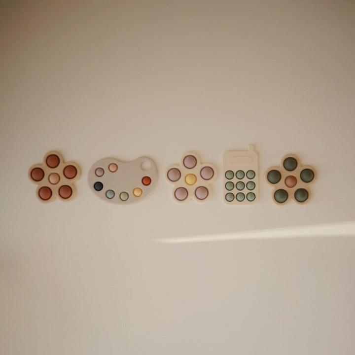 Actual product image Mushie Paint Palette Print Toy