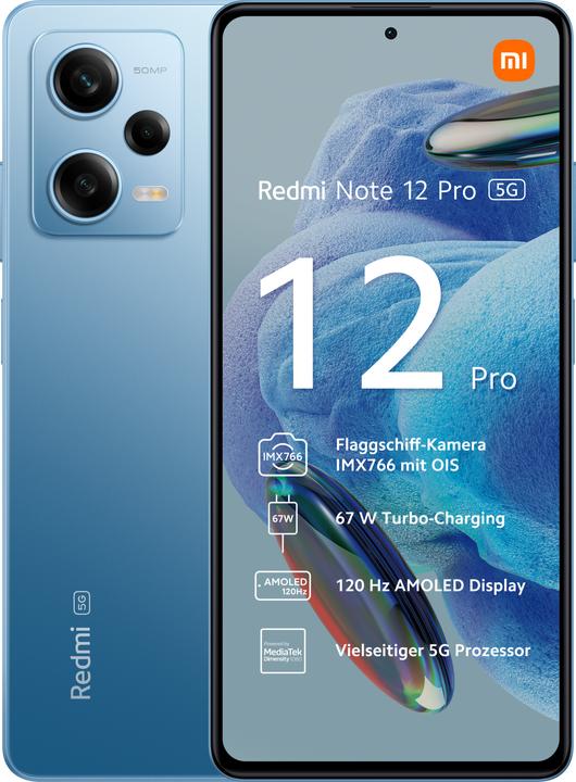 Xiaomi Redmi Note 12 Pro (128 GB, Sky Blue, 6.67", Dual SIM, 50 Mpx, 5G)