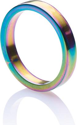Immagine prodotto Kinky Monster Cockring in acciaio inossidabile, Rainbow Edition larghezza 10 mm (1 cm)