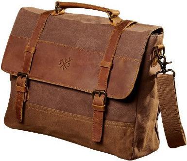 Immagine prodotto Only-Bags.Store Borsa a tracolla in pelle cerata, borsa a tracolla in tela cerata, borsa in pelle per laptop