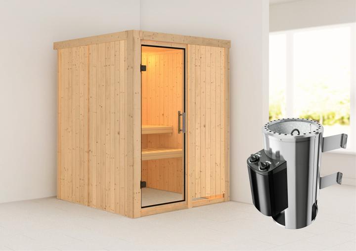 Actual product image Karibu Minja without roof rim (Plug & Play 3.6 KW internal control)