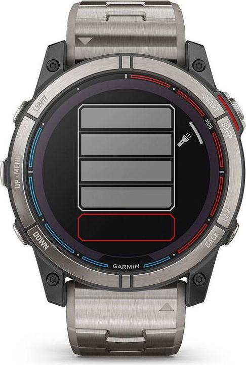 Image du produit Garmin quatix 7X Sapphire Solar Titan" GPS Marine Smartwatch (51 mm)