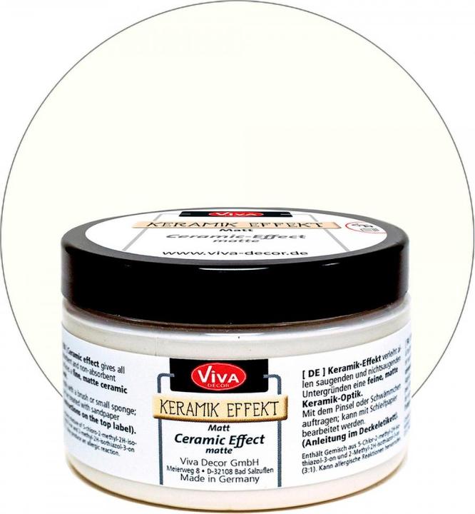 Actual product image Viva Decor Ceramic Effect, 150ml, Old White (Antique white, 150 ml)