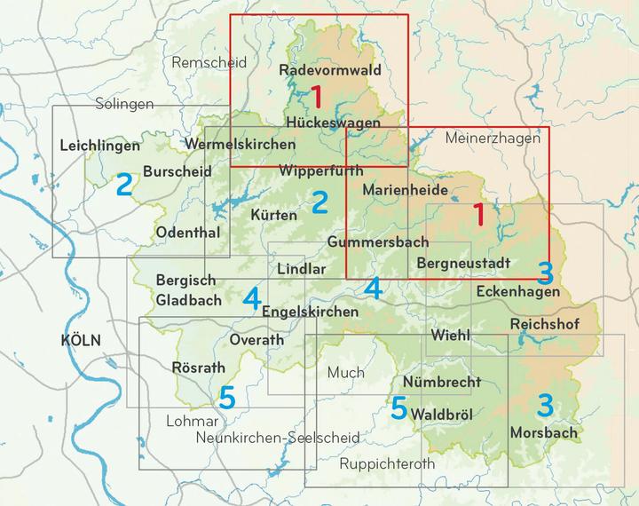Produktbild Naturpark Bergisches Land,Wanderkte.03