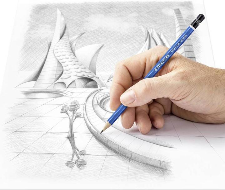Produktbild Staedtler Mars Lumograph 100 Zeichenbleistifte (2 mm, 8B, 7B, 4B, 3B, 6B, 5B, 2B, 12 x)