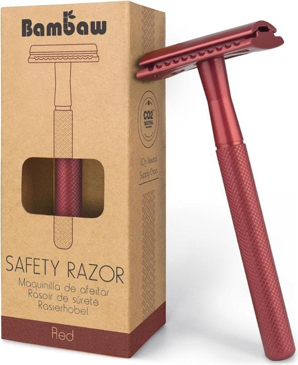 Image du produit Bam Baw rasoir de sécurité rouge