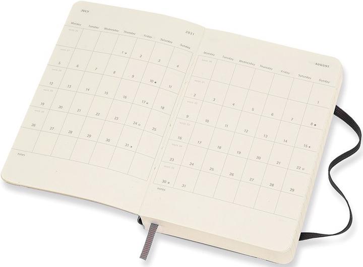 Image du produit Moleskine Agenda de poche (A6, Couverture rigide, Anglais)