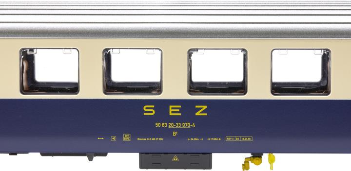 Image du produit ESU SEZ Voiture pilote Bt 970 bleue/ beige Ep.IV