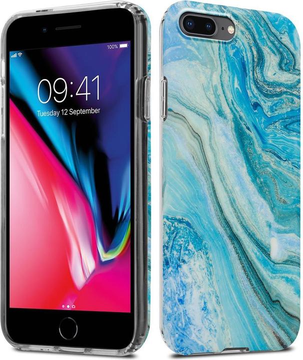 Productafbeelding Cadorabo IMD TPU kleurrijke marmeren hoes (Apple iPhone 7 Plus, Apple iPhone 7s Plus)