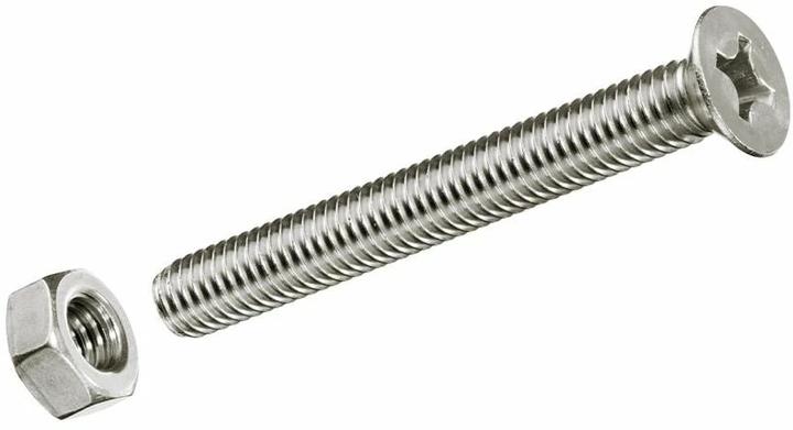 Immagine prodotto Krafter Viti metriche M 5 x 20 mm, con dadi, acciaio, 8 pezzi (8 Viti per pezzo)