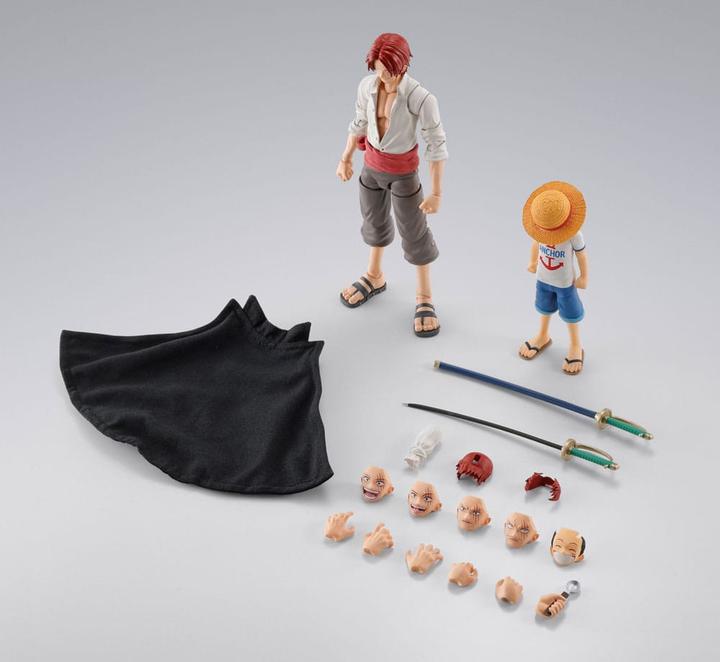 Actual product image Bandai One Piece S.H.Figuarts Actionfiguren 2er-Pack Shanks & Monkey D. Luffy Childhood Ver.