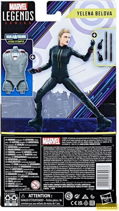 Actual product image Hasbro Hawkeye Marvel Legends figurine Yelena Belova (BAF: Hydra Stomper) 15 cm