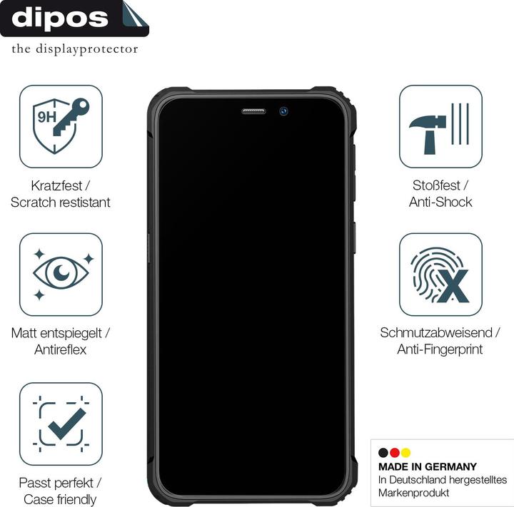 Actual product image Dipos Anti-Shock Screen Protector Matte (1 Piece, Oukitel WP2)