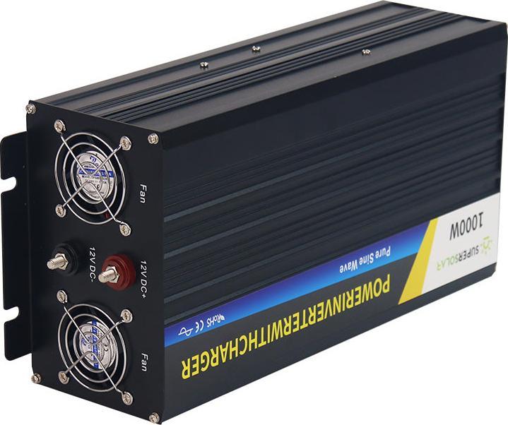 Image du produit Supersolar Onduleur sinusoïdal 1000W/12V avec fonction de charge