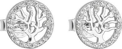 Image du produit Evolution Group Boucles d'oreilles en argent Arbre de vie avec zircons 11218.1 (L)