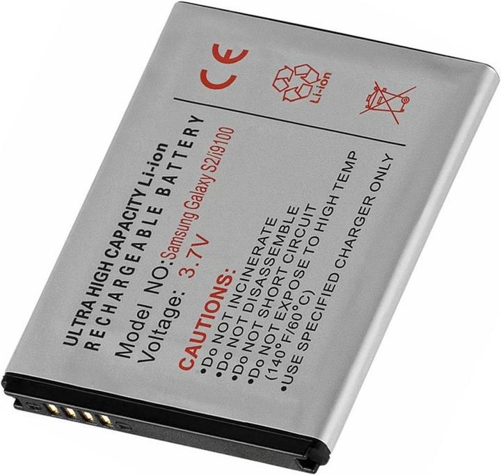 Actual product image Samsung Galaxy S II I9100 battery EB-F1A2GBU, EB-L102GK
