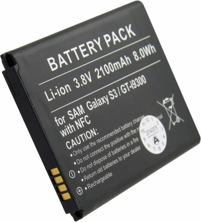 Actual product image Samsung Galaxy S III battery, GT-I9300, EB-L1G6LLUC with NFC