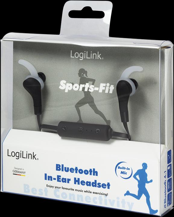 Produktbild LogiLink Bluetooth Stereo In-Ear Headset (2.50 h, Kabellos)