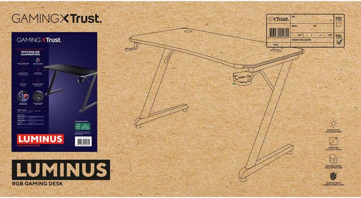 Immagine prodotto Trust GXT 709 Luminus Scrivania Gaming LED