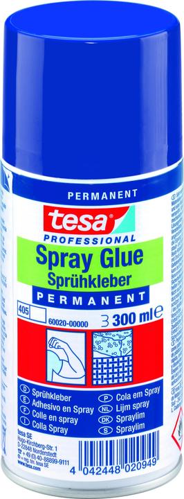 Actual product image tesa Spray adhesive PERMANENT, strong adhesive for spraying, 500ml can (475 g, 500 ml)