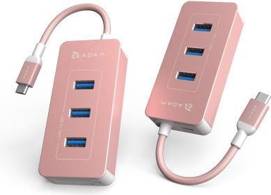 Produktbild Adam Elements CASA Hub PDC601- 6-fach Hub mit Kartenleser für Speicherkarten, rose gold (USB-B, 6 Ports)